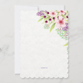 Breator of Spring Invitation Kaart (Achterkant)