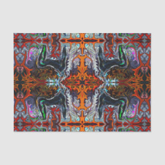 Breator Yoga Pattern in Red by Deprise Tissuepapier