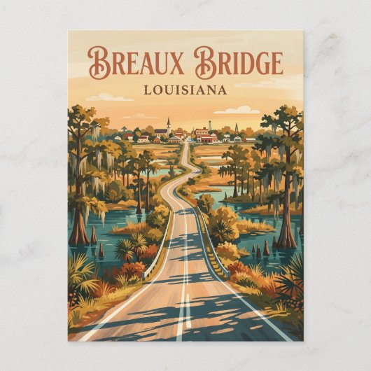 Breaux Bridge VS Briefkaart (Voorkant)