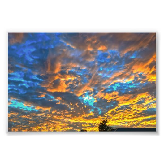 Brechin Zonsondergang Foto Afdruk (Voorkant)