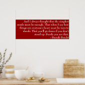 Brecht Poem Poster (Keuken)