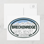 BRECK - Breckenridge Colorado Rocky Mountains Briefkaart (Voorkant / Achterkant)