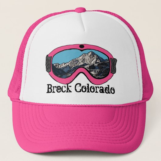 Breck Colorado roze sneeuwbril pet (Voorkant)