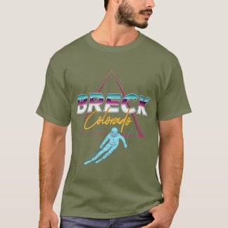 Breck    ColoradoSki Resort 1980s Retro T-shirt