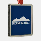 Breckenridge alsjeblieft metalen ornament (Rechts)
