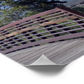 Breckenridge Bike Bridge en Snow Capped Mountains Poster (Hoek)