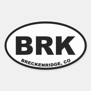 Breckenridge BRK Ovale Sticker