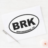 Breckenridge BRK Ovale Sticker (Envelop)
