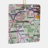 Breckenridge CO en Leadville Keramisch Ornament (Rechts)