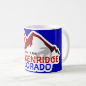 Breckenridge CO Skiing  Mug Koffiemok (Voorkant rechts)
