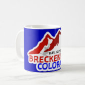 Breckenridge CO Skiing  Mug Koffiemok (Voorkant links)