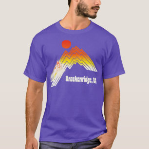 Breckenridge Colorado 70s80s Retro Souvenir Stijl T-shirt