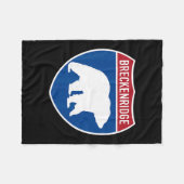 Breckenridge Colorado Bear Co Highway Interstate S Fleece Deken (Voorkant (Horizontaal))