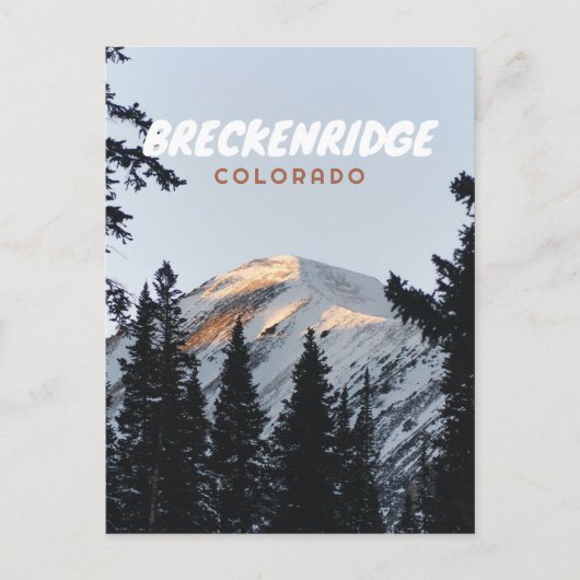 Breckenridge Colorado berg foto Briefkaart (Voorkant)