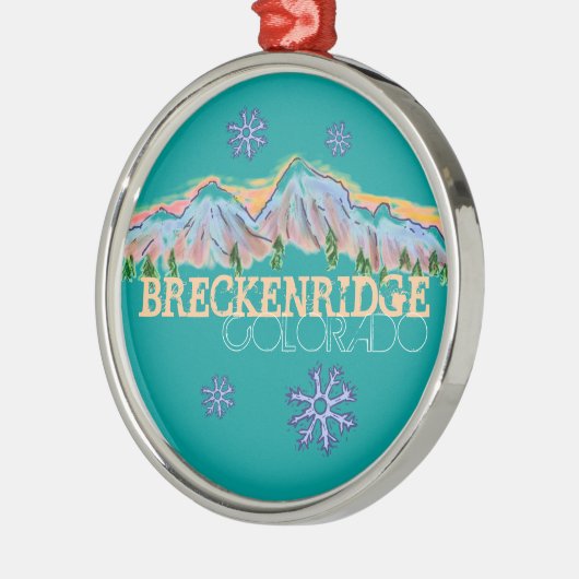 Breckenridge Colorado bergsnowflake ornament (Links)