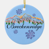 Breckenridge Colorado bergversiering Keramisch Ornament (Voorkant)