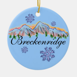 Breckenridge Colorado bergversiering Keramisch Ornament