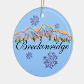 Breckenridge Colorado bergversiering Keramisch Ornament (Links)