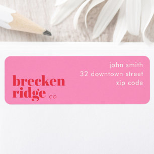 Breckenridge Colorado bewoner Adreslabel Etiket