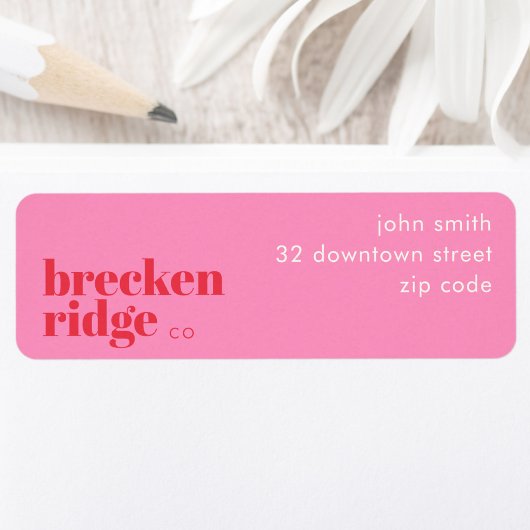 Breckenridge Colorado bewoner Adreslabel Etiket
