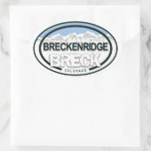Breckenridge Colorado BRECK Rocky Mountain Ovale Sticker (Tas)