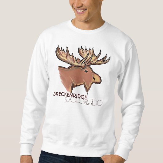 Breckenridge Colorado brown mose unisex shirt (Voorkant)