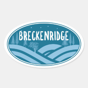 Breckenridge Colorado buitenshuis Ovale Sticker
