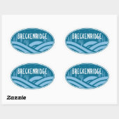 Breckenridge Colorado buitenshuis Ovale Sticker (Vel)