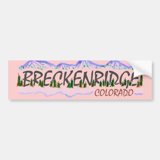 Breckenridge Colorado bumpersticker (Voorkant)