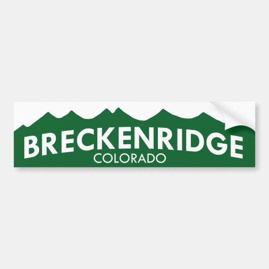 Breckenridge Colorado Bumpersticker (Voorkant)