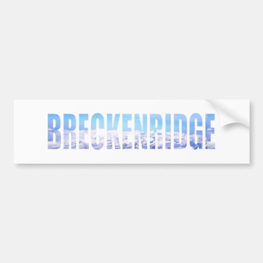 Breckenridge, Colorado Bumpersticker (Voorkant)