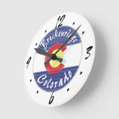 Breckenridge Colorado cirkelmuurklok Ronde Klok (Hoek)