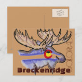 Breckenridge Colorado elk briefkaart (Voorkant / Achterkant)