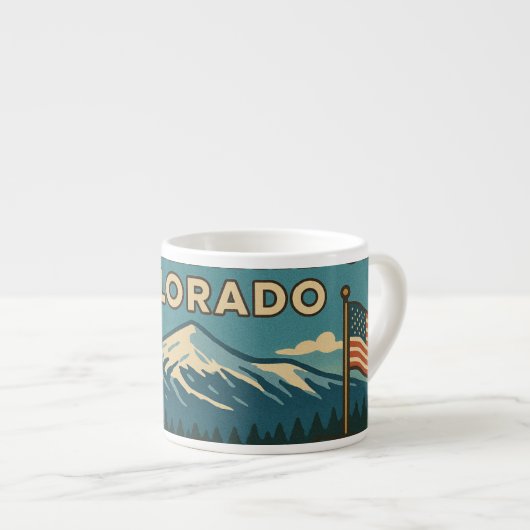 Breckenridge Colorado Espresso Cup Espresso Kop (Voorkant rechts)
