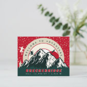 Breckenridge Colorado Flag Mountain Ski Souvenir Feestdagenkaart (Staand voorkant)