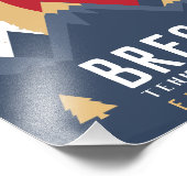 Breckenridge Colorado Flag Mountain Ski Souvenir Foto Afdruk (Hoek)