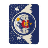Breckenridge Colorado Flag Mountain Ski Souvenir Magneet (Verticaal)