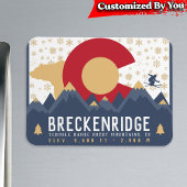 Breckenridge Colorado Flag Mountain Ski Souvenir Magneet