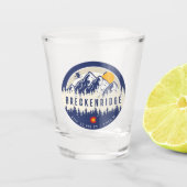 Breckenridge Colorado Flag Mountain Ski Souvenir Shot Glas (Voorkant)