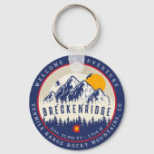 Breckenridge Colorado Flag Mountain Ski Souvenir Sleutelhanger (Achterkant)