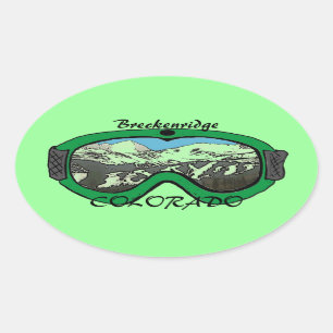 Breckenridge Colorado groene stickers