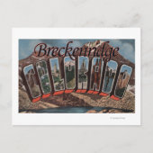 Breckenridge, colorado - grote letterscènes briefkaart (Voorkant)