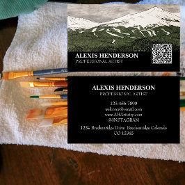 Breckenridge Colorado Illustratie Visitekaartje