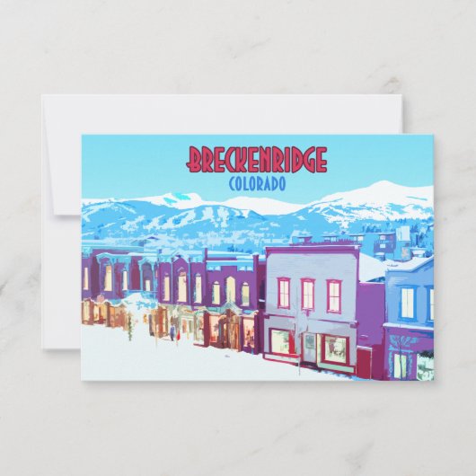 Breckenridge Colorado in het binnenstadgebergte — (Voorkant)
