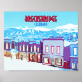Breckenridge Colorado in het binnenstadgebergte Poster (Voorkant)