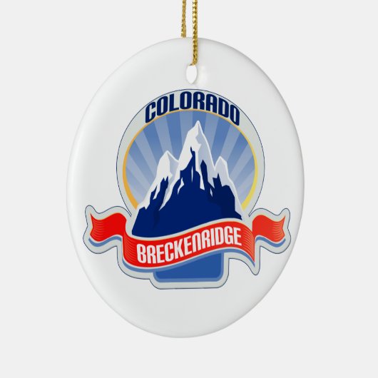 Breckenridge Colorado Keramisch Ornament (Rechts)