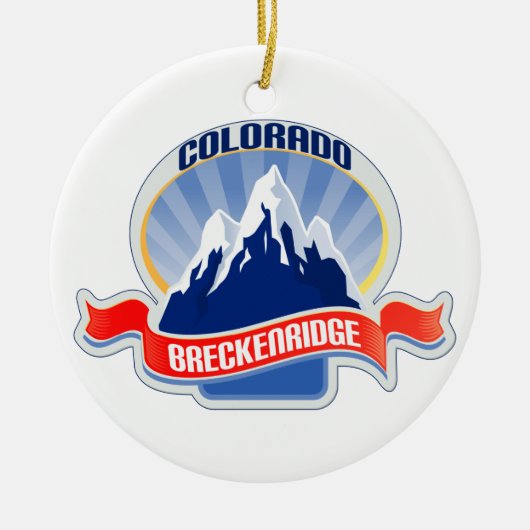 Breckenridge Colorado Keramisch Ornament (Voorkant)