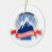 Breckenridge Colorado Keramisch Ornament (Links)