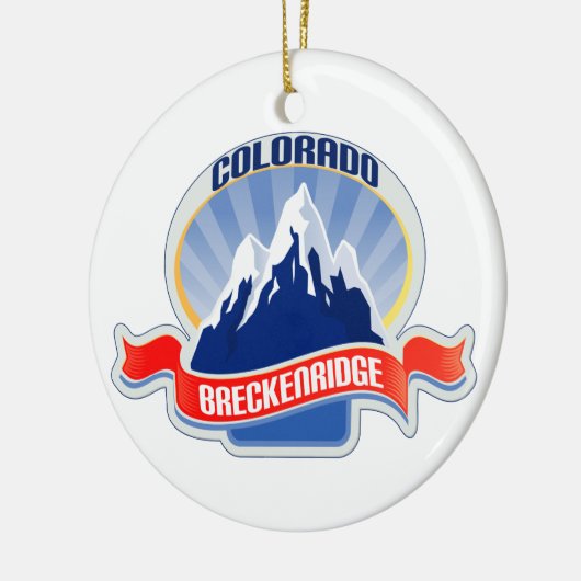 Breckenridge Colorado Keramisch Ornament (Links)