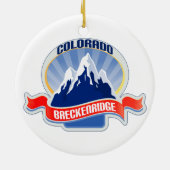 Breckenridge Colorado Keramisch Ornament (Achterkant)